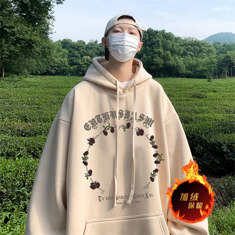 500克重磅秋冬美式加绒加厚卫衣外套DL285常规特P35加绒特P40,男装卫衣,电商A486