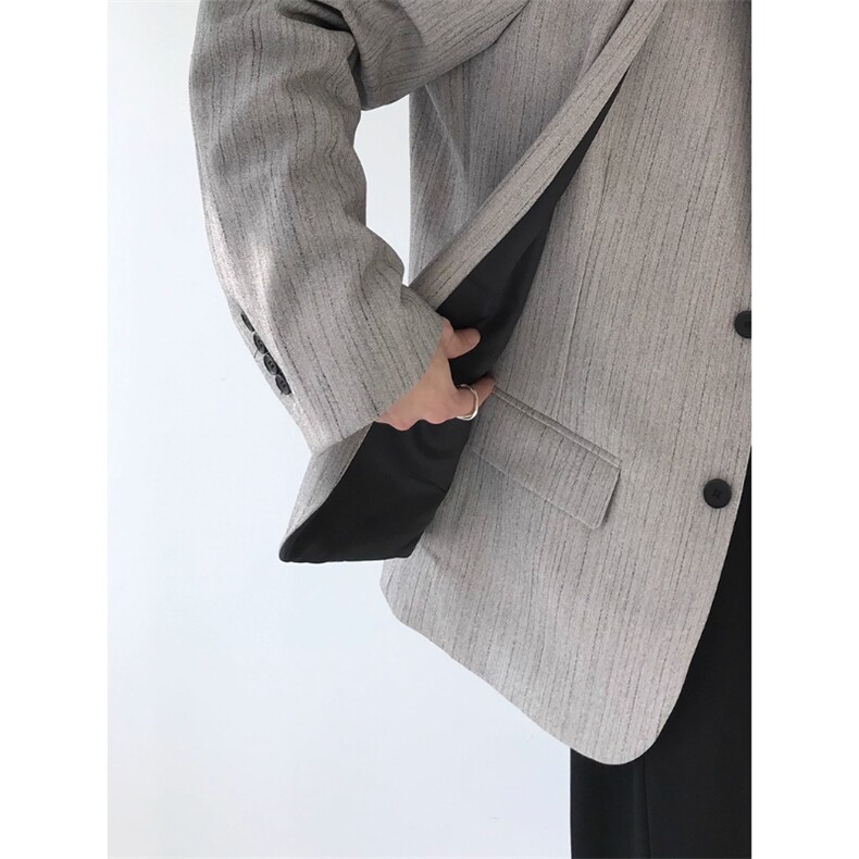 假两件西装外套老钱风痞帅西服上衣XF3102特P76,男装西服,星座908-1