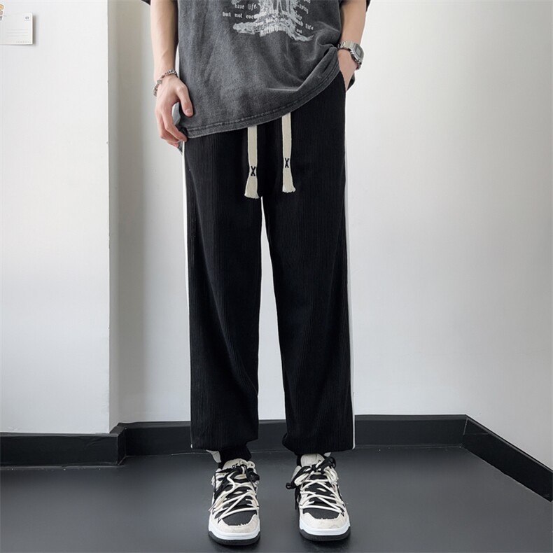 2023夏季日系潮牌大码卫裤男ins休闲时尚百搭运动束脚裤,男装休闲裤,星座1905A（原电商B343）