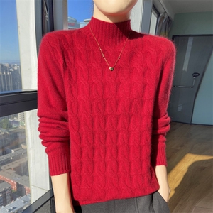 秋冬季新款毛衣女长袖显瘦时尚百搭针织上衣图片