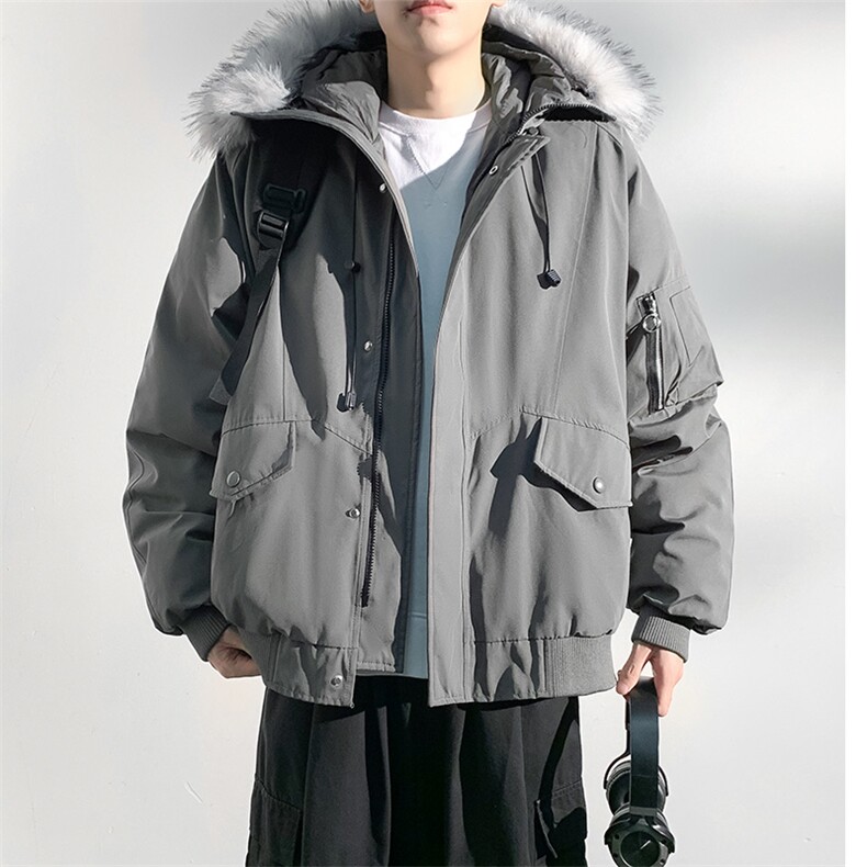 座山雕毛领派克棉服男冬季工装棉衣情侣外套M060-P110迷彩P115,男装棉衣,星座308B-2
