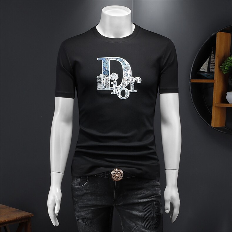 欧货轻奢2025短袖T恤新款男装简约夏季丝光棉高品质68312-P80，男装T恤，电商D316