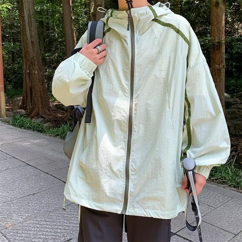 夏季机能连帽冲锋衣户外防紫外线工装外套P42,男装夹克,星座1116-2
