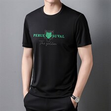 时尚烫钻短袖T恤男薄款圆领潮流体恤衫夏季新款青年男士百搭男装,男装T恤,电商B212（原钱塘6029）