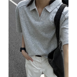 现货重磅POLO衫夏季短袖翻领半袖上衣cleanfit正肩t恤衫S419特28图片