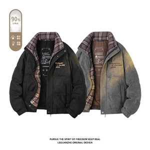 2025 冬季新款 港风白底大码90%白鸭绒羽绒服M-3XL G9918-特P265图片