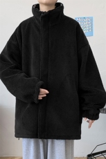 冬季加绒加厚羊羔绒双面穿保暖外套棉衣男装潮MY101P95，男装棉衣，电商A086