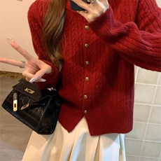 春季新款女士舒适高级感经典圆领打底衫，女装针织衫/毛衣，艾驰羊绒