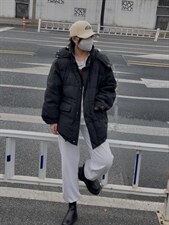 韩版收腰版羽绒服，女装羽绒服，玩美