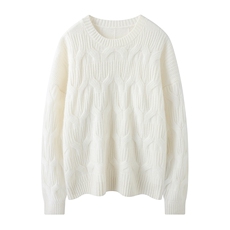 2025年秋季时尚百搭通勤简约休闲芝麻针圆领套衫,女装羊绒衫,暮山羊绒, 2025年秋季时尚百搭通勤简约休闲芝麻针圆领套衫,女装羊绒衫,暮山羊绒,