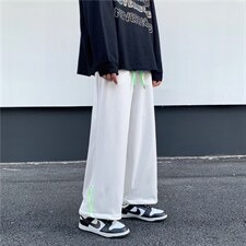 韩版ins潮流宽松百搭卫裤2023新款学院风夏季运动长裤K4354-P37，男装休闲裤，星座512-2