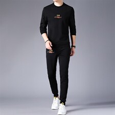 CA9009钱塘2020-2秋冬厚款时尚休闲帅气潮流中青年男士套装P150，男装休闲套装，钱塘207-2