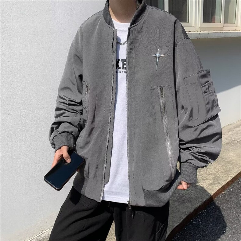 青春流行男春季夹克文艺潮外套J8093P65,男装夹克,星座1116-2