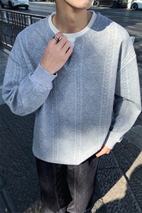 潮流宽松假两件卫衣潮牌休闲上衣A161-MT-2601-P45图片