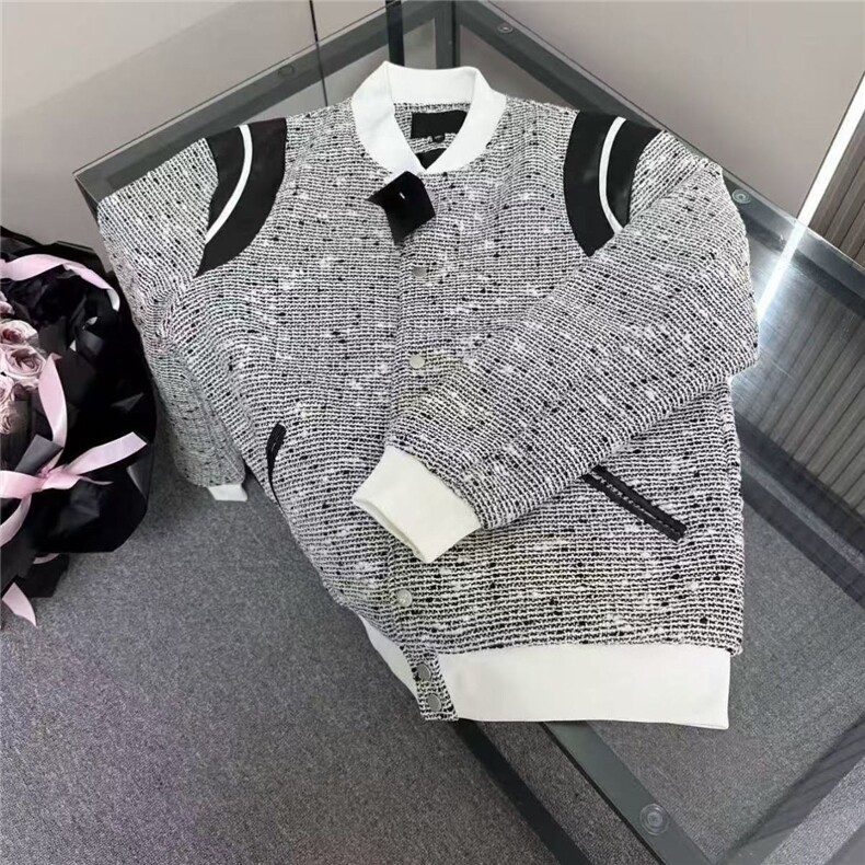 W10423-P55网图现货网红棒球服外套美式复古撞色小香风夹克上衣,男装夹克,星座1608