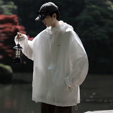wassuphappy户外防晒衣男夏季薄款宽松冲锋衣外套休闲速干上衣服，男装夹克，星座1008