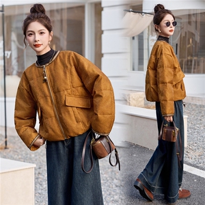 现货主推2025年冬季新款國风羽绒服外套女图片