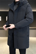 标50绒中长款羽绒服男冬季加厚2025新款连帽外套A313-9900-P275，男装羽绒服，电商A313