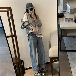 三色直筒牛仔裤,女装牛仔裤,XTZ style