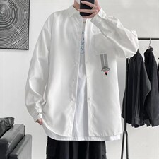 男士简约春季新款翻领纯色休闲日系青年衬衣C902P30,男装衬衫,星座1116-2