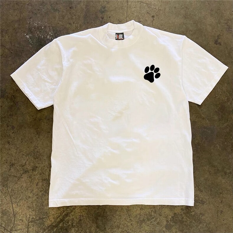 1506/Q3390/P35痞帅印花男夏季圆领宽松短袖重磅230g纯棉潮牌，男装T恤，星座1506