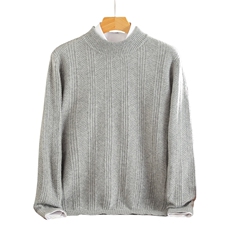 高品质男士羊绒衫简约圆领设计舒适保暖商务休闲，男装羊绒套衫，莺澜羊绒