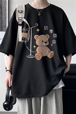 HT73194-P22华夫格t恤男短袖男大码五分袖大皂风，男装T恤，电商A040