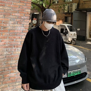 针织衫男士韩版潮流文艺百搭保暖慵懒风2024冬季ins毛衣MZ668-P49图片