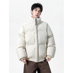 M6688/P85  现货PU皮棉衣外套情侣炸街棉服图片