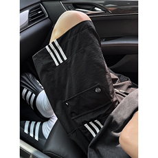 8XL-M三条杠工装短裤大码休闲运动中裤条纹冰丝五分裤DK1303/P48，男装牛仔裤，电商B238