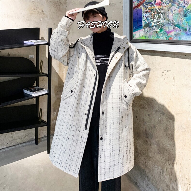 小香风长年大货风衣男中长款呢大衣男F068款P135港风B，男装风衣，星座401