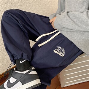 2024秋冬新款 cityboy 字母刺绣宽松抽绳束脚休闲裤 K242-P50图片