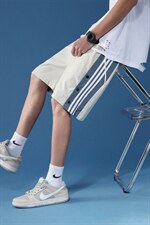 K3036/P20夏季休闲裤男生潮排扣短裤男宽松大码五分裤中裤衩短款图片
