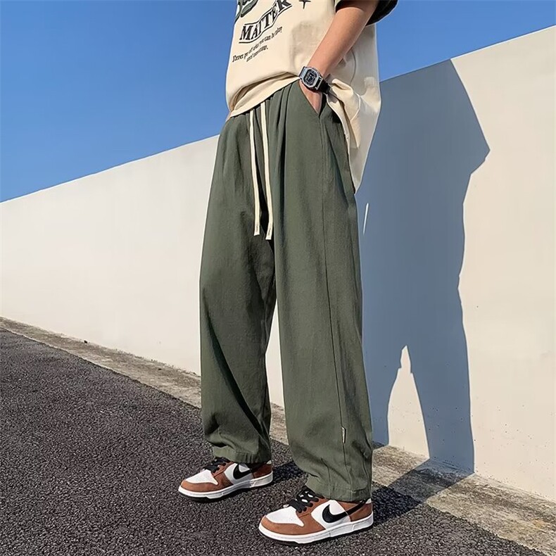 休闲裤男港风潮流帅气个性2023春夏季ins宽松百搭工装裤K3439-P35,男装休闲裤,星座412-3