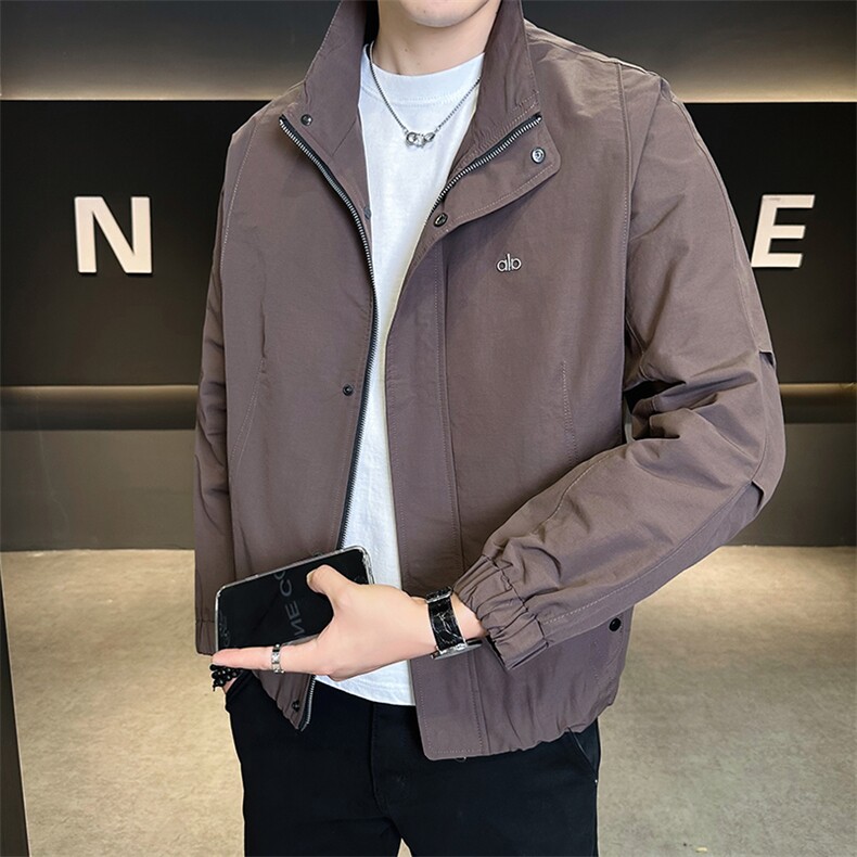 外套男款秋季2025新款翻领简约休闲百搭夹克C317-85219-P105,男装夹克,电商C317