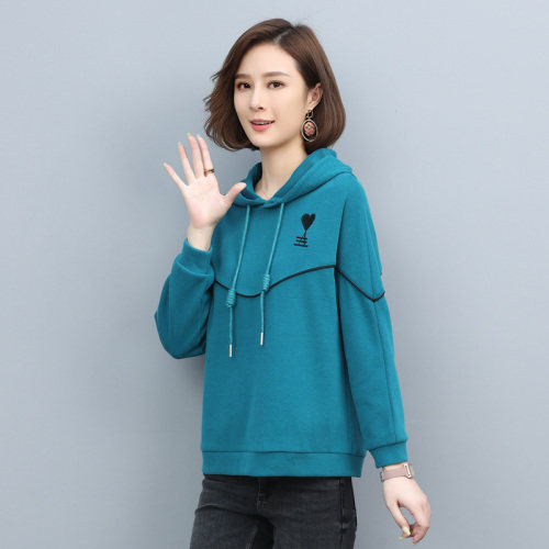 2021秋季时尚简约大方气质优雅收腰显瘦休闲修身卫衣,女装卫衣/绒衫,姿萝菲