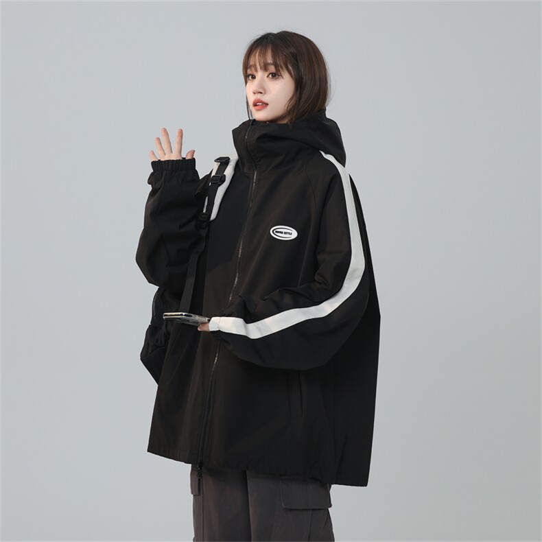 JK9012/P70春装新款两面服中性风夹克男防水冲锋衣宽松外套两面穿,男装夹克,电商A141