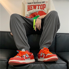 港风卡通印花运动裤子新款宽松运动束脚哈伦休闲裤男K3254-P30，男装休闲裤，星座512-2