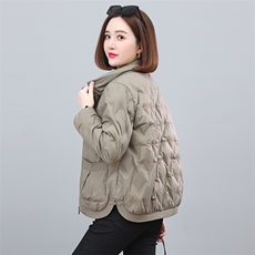 时尚气质休闲短款翻领羽绒服女冬装新款保暖外套，女装羽绒服，依恋蒂丝