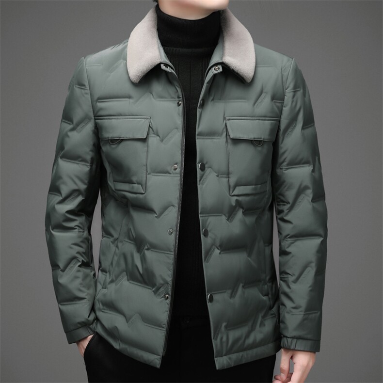 2023新款冬装羽绒服中青年男士休闲保暖防寒翻领外套AJYD629-P290,男装羽绒服,电商B212（原钱塘6029）
