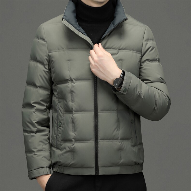 BEYR811钱塘2020-2中年男士冬季新款时尚立领百搭羽绒服P180,男装羽绒服,钱塘207-2