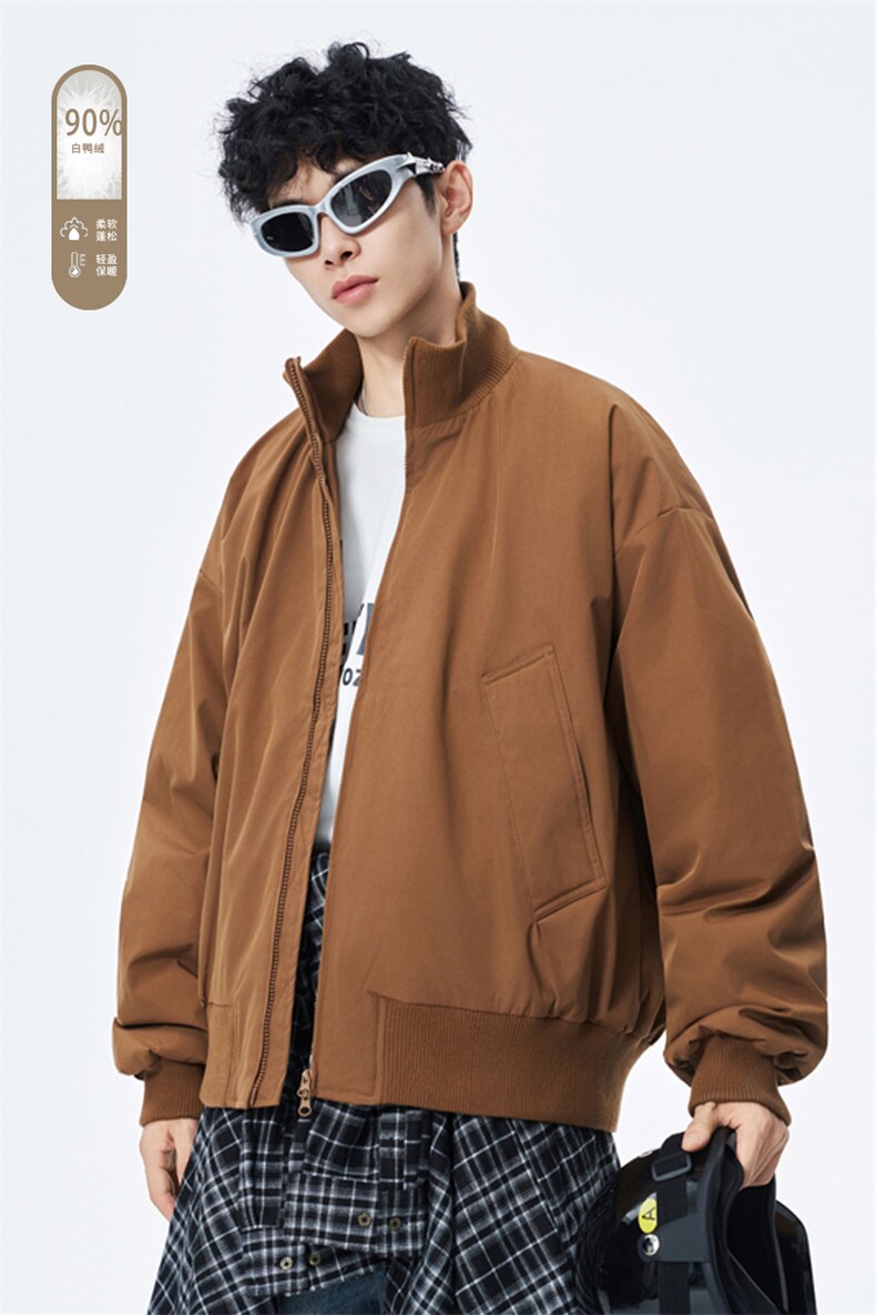 广检90%白鸭绒冬季无影墙羽绒服充绒量75gM-5XHY25593-特P109,男装羽绒服,电商A022