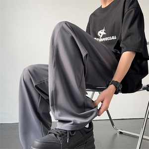 高品质冰丝裤X2037-TP45控68 设计感机能风运动休闲男生痞帅长裤图片