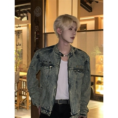 【有货】cleanfit短款垫肩牛仔外套男高级感痞帅夹克NK10CC-特P70，男装工装外套，星座1007（原301D）