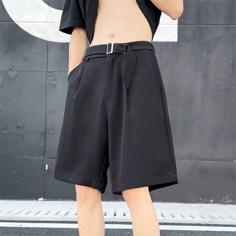 男士西装短裤夏季商务中裤5分裤子男款高级感休闲五分短 D1071图片
