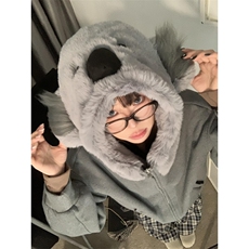 【有货】S472CC-特P85考拉熊棉服男女设计感卫衣外套（无公仔），男装卫衣，星座1007（原301D）
