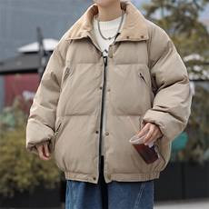 加绒加厚冬款男棉衣工装拉链面包服棉袄夹克外套MY127P85，男装棉衣，星座1013-1