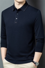 R-HD9608男式秋季新款长袖T恤男韩版时尚休闲男装翻领体恤，男装T恤，电商B360A（原721A）