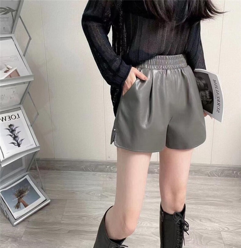 秋冬皮短裤，其它，千艺群