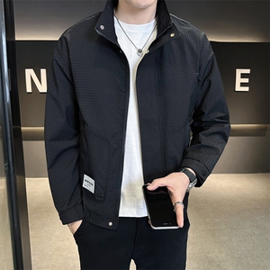 1803 P105 小细格立领夹克外套图片